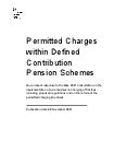 Permitted Charges Within Defined Contribution Pension Schemes GOV UK