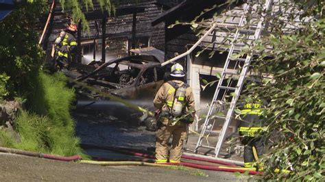 2 Firefighters Injured While Battling House Fires In Everett