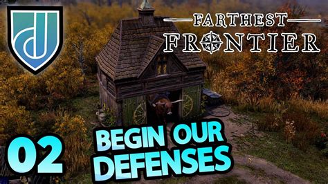 Farthest Frontier Episode 02 Defensive Wall Trading Post YouTube