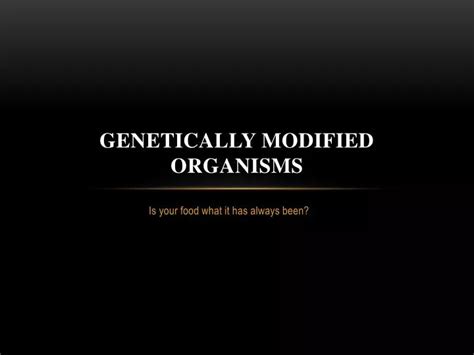 Ppt Genetically Modified Organisms Powerpoint Presentation Free Download Id6151376