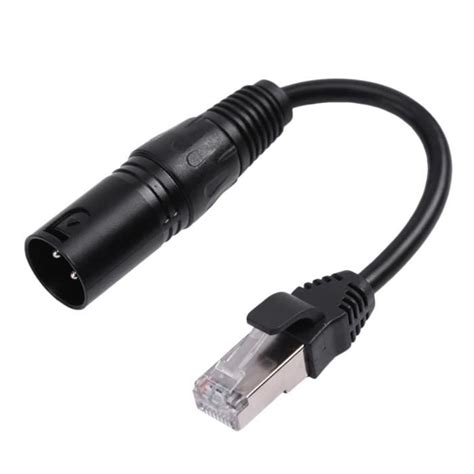 Câble RéSeau XLR3 Vers RJ45 Port Femelle TêTe XLR Vers Extension de