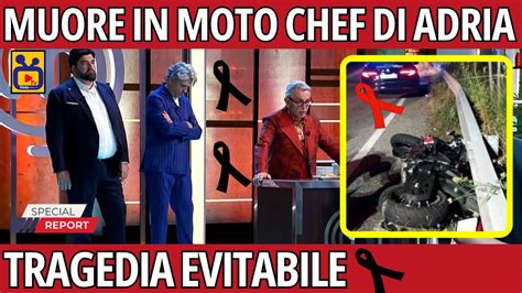 FAMOSO CHEF MUORE IN UN INCIDENTE STRADALE COS È SUCCESSO DAVVERO