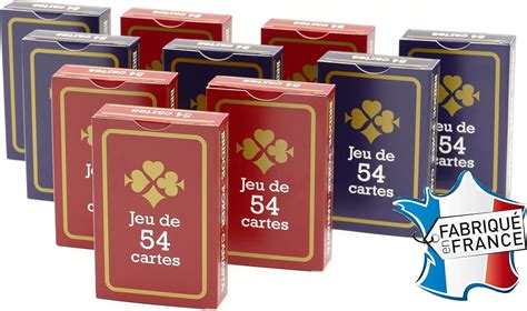 France Cartes Jeu De 54 Cartes Gauloise Bleue Et Rouge Lot De 10