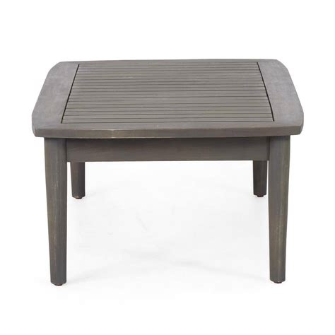 Noble House Willowbrook Grey Piece Wood Patio Conversation Seating