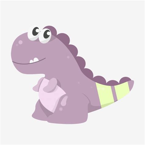 รูปpurple Dinosaur Cute Dinosaur Big Eyes Dinosaur Cartoon Stereo