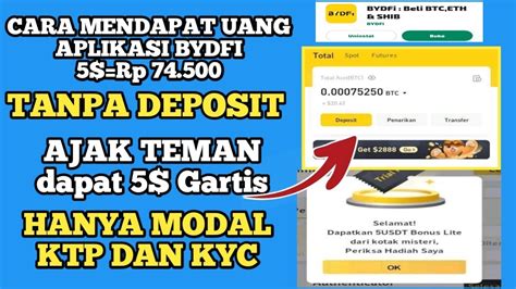 Cara Mendapat Uang Ribu Bydfi Aplikasi Penghasil Uang Terbaru Daftar