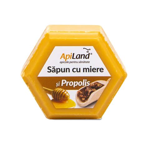 Sapun Cu Miere Si Propolis 100 G Apiland Farmacia Tei Online