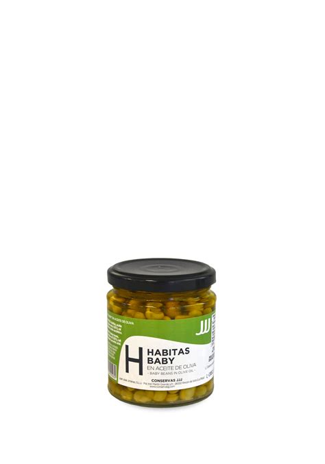 Habitas Baby En Aceite De Oliva Frasco Ml Conservas Jjj