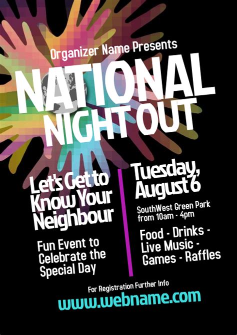 Free Templates For National Night Out Flyers And Images Printable