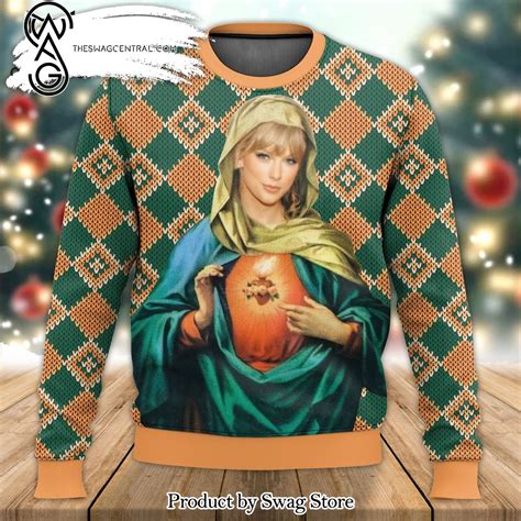 Taylor Swift Funny Design Wool Holiday Sweater