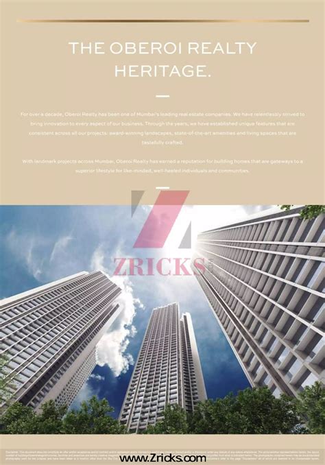 Oberoi Sky City Brochure - Zricks.com