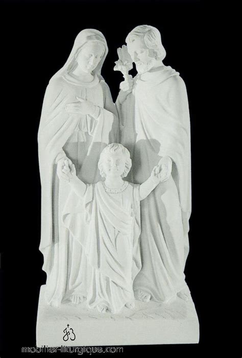 Statue Sainte Famille Blanc