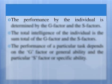 SOLUTION: Spearman two factor theory - Studypool