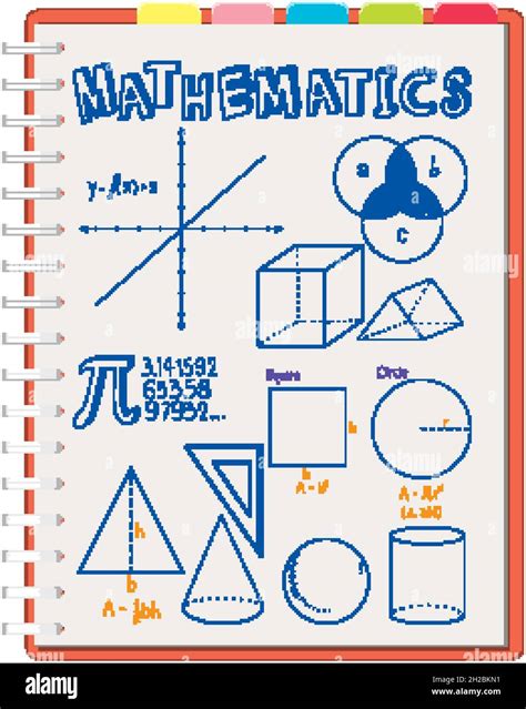 F Rmula Matem Tica De Doodle En La Ilustraci N De La P Gina Del