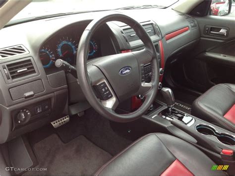 Sport Red Interior 2012 Ford Fusion Sport AWD Photo #93832702 ...