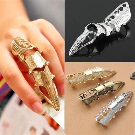 Unisex Cute But Stylish Gothic Punk Joint Knuckle Full Finger Claw Ring