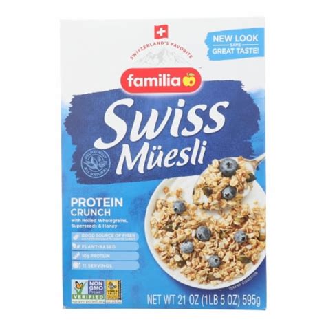 Familia Superseeds Honey Rolled Swiss Muesli Cereal 21 Oz 6 CT