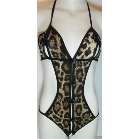 Lingerie Sexy Rotique Body Motif Panth Re L Opard Cdiscount Boutique Erotique