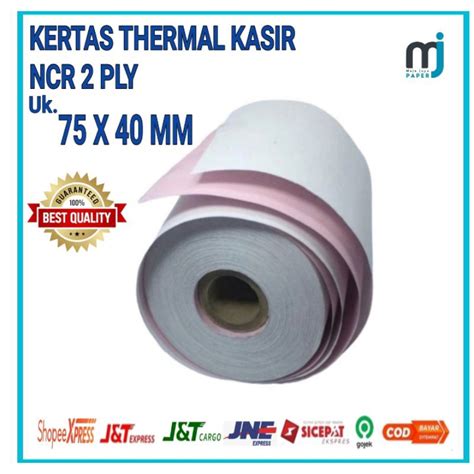 Jual Kertas Kasir Ncr Ply X Mm Struk Kasir Rangkap Shopee