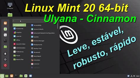 Teste No Pendrive Do Linux Mint 20 Ulyana Cinnamon 64 Bit