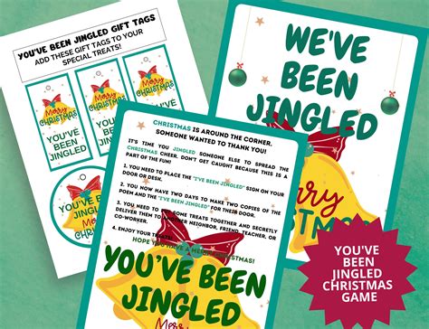 Youve Been Jingled Game Printable Weve Been Jingled Christmas