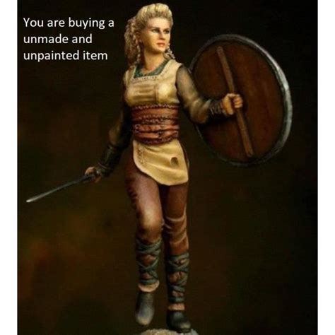 Craze Kit Non Peint Mm Viking Shieldmaiden Lagertha Soldat De L