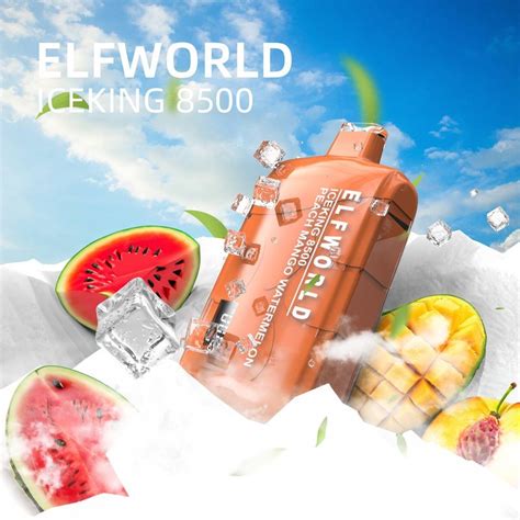 Elf World Iceking Disposable Vape Puffs Bar Pen E Liquid Battery