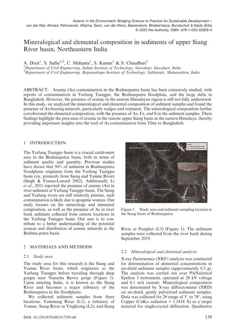 PDF Mineralogical And Elemental Composition In Sediments Of Upper