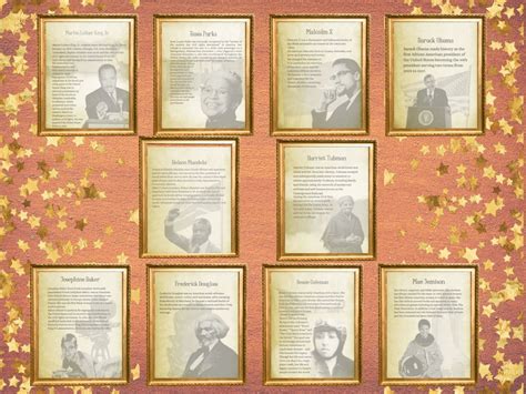 Black Civil Rights Leaders Printable Vintage Wall Art Set of 10 Black ...