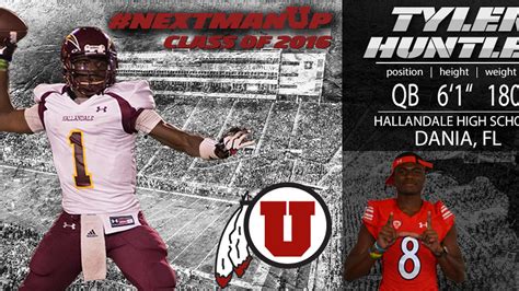 Utah Football Signs QB Tyler Huntley - Block U