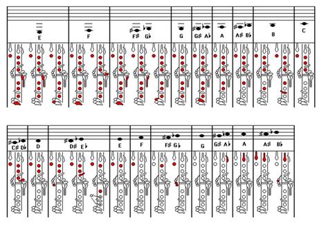 B Flat Clarinet Fingering Chart Clarinet Clarinet Sheet Music Saxophone Fingering Chart