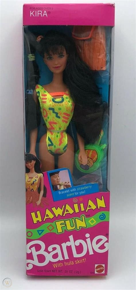 Hawaiian Fun Barbie Kira Doll Nrfb Mattel Hula Skirt Scented