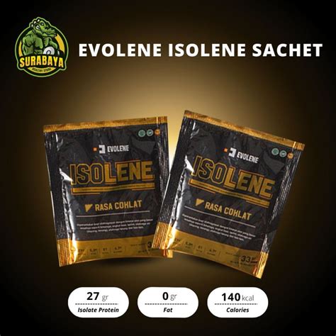 Jual Evolene Isolene Sachet Bpom Halal Whey Protein Isolate Not