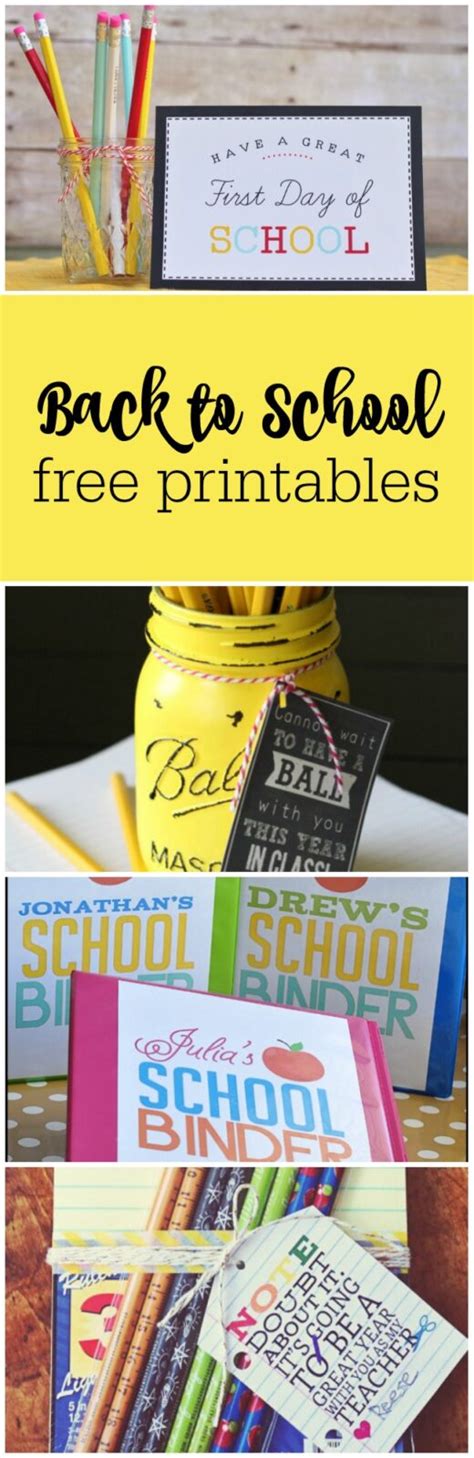 Super Cute Back To School Free Printables Curated By The Party Teacher The Party Teacher