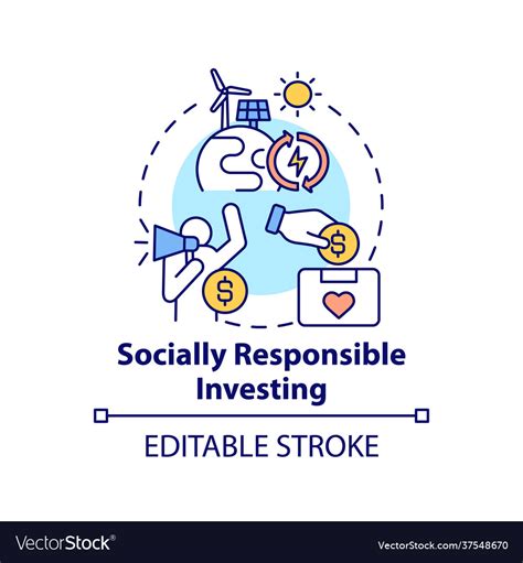 Socially Responsible Investing Concept Icon Vector Image