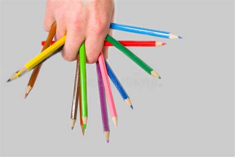 Multi-coloured pencils stock photo. Image of colour, display - 12439032