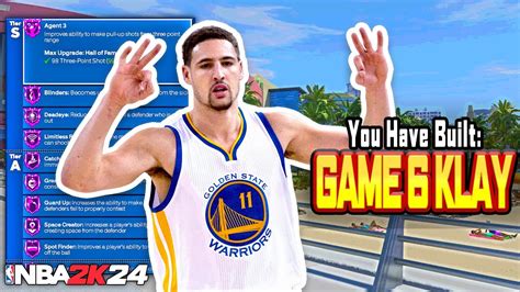 This GAME 6 KLAY THOMPSON BUILD Is The BEST PURE SHARPSHOOTER BUILD On