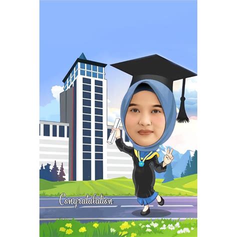 Background Karikatur Wisuda Koleksi Gambar