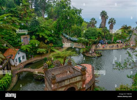 Monte Palace Tropical Garden Monte Funchal Madeira Portugal Stock