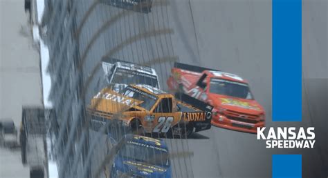 Tyler Ankrum Brett Moffitt Tangle At Kansas NASCAR