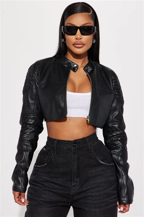 Biker Club Faux Leather Jacket Black Fashion Nova