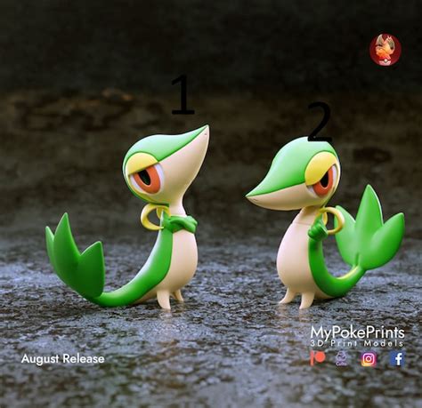 SNIVY Pokemon Collector Model Etsy Canada