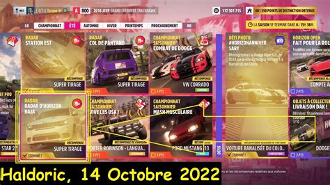 Forza Horizon Fh D Fi Radar D Horizon Baja Voiture R Glages