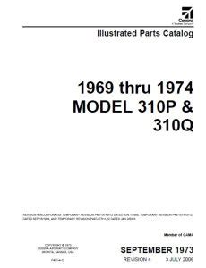 Cessna Model P Q Illustrated Parts Catalog Thru P