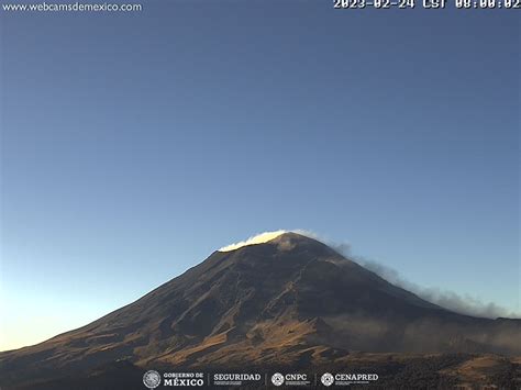 Reporte Del Monitoreo De Cenapred Al Volcán Popocatépetl Hoy 24 De