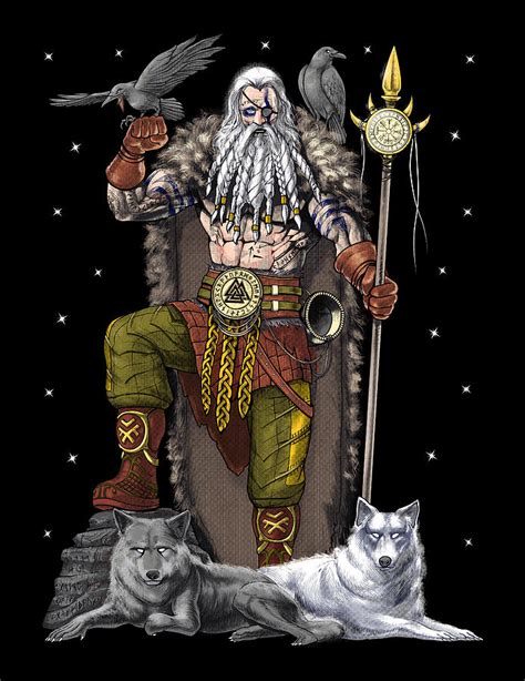 Viking Norse God Odin Digital Art by Nikolay Todorov - Fine Art America