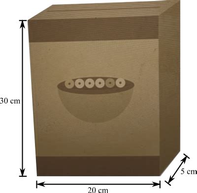 The Cereal Box Shown Below Is A Rectangular Prism Find The Surface