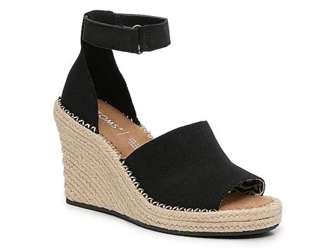 SOUL Naturalizer Oakley Espadrille Wedge Sandal DSW Black Wedge