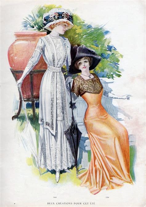 Vintage French Fashion From 1910