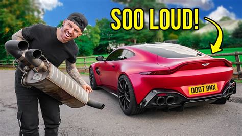 Fitting A Brutal Exhaust To The Aston Martin Vantage I Rebuilt Youtube